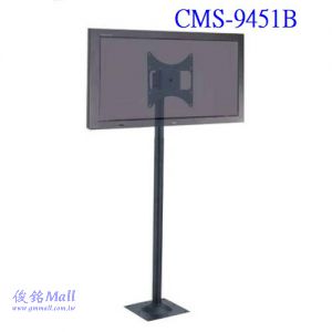 CMS-9451B 適用17~37吋固定式液晶電視螢幕導覽立架,應用於展覽廣告/健身房數位看板架