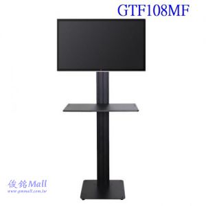 GTF108MF附承板 適用13~27吋移動式液晶螢幕導覽架,螢幕可直接在架上輕鬆的做360°旋轉,採滑軌原理隨意輕鬆上下調整高度,(有現貨)